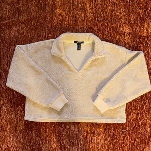 Cozy Cream Cropped Pullover Sweater